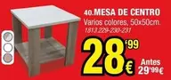 Oferta de Mesa De Centro por 28,99€ en Rapimueble