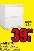 Oferta de Blanco - Mesita por 39,99€ en Rapimueble