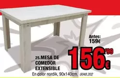 Oferta de Nordik - Mesa De Comedor Extensible por 156,99€ en Rapimueble