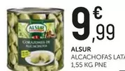 Oferta de Alsur - Alcachofas Lata por 9,99€ en Comerco Cash & Carry