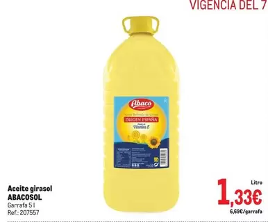 Oferta de Abacosol - Aceite Girasol por 1,33€ en Makro