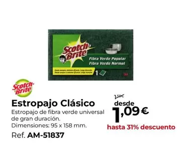 Oferta de Actuel - Estropajo Clasico por 1,09€ en Staples Kalamazoo