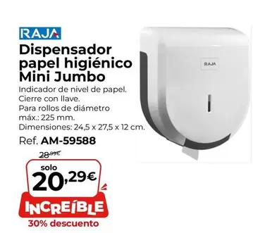 Oferta de Raja - Dispensador Papel Higienico por 20,29€ en Staples Kalamazoo