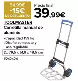 Oferta de Carretilla Manual De Aluminio por 39,99€ en Costco