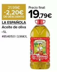 Oferta de La Española - Aceite De Oliva por 19,79€ en Costco