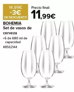 Oferta de Bohemia - Set De Vasos De Cerveza por 11,99€ en Costco