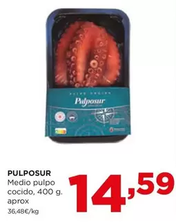 Oferta de Pulpo - Medio  Cocido por 14,59€ en Alimerka