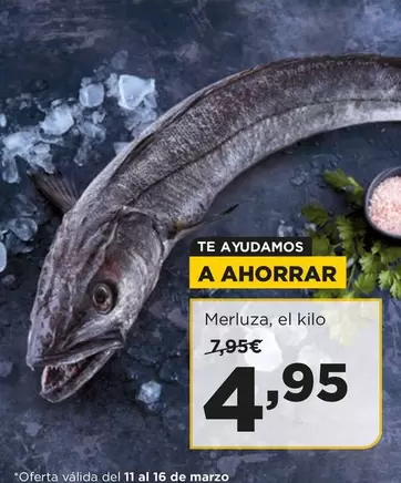 Oferta de Merluza por 4,95€ en Alimerka