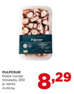 Oferta de Pulpo -  Cocido Troceado por 8,29€ en Alimerka