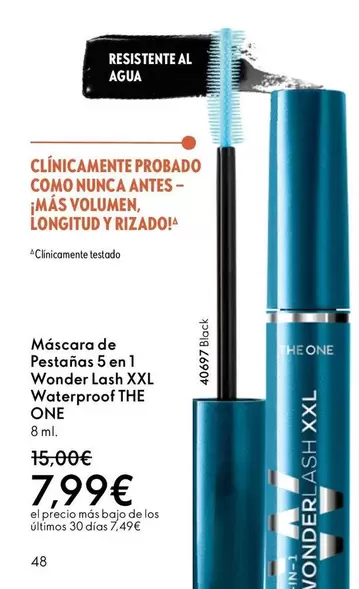 Oferta de One - Máscara De Pestañas 5 En 1 Wonder Lash Xxl Waterproof The por 7,99€ en Oriflame