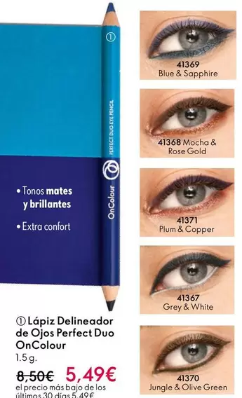 Oferta de Confort - Lápiz Delineador De Ojos Perfect Duo por 5,49€ en Oriflame