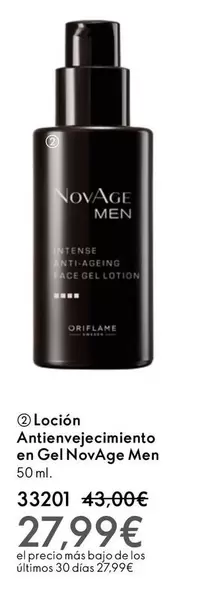 Oferta de Novage - Locion Antienvejecimiento En Gel por 27,99€ en Oriflame