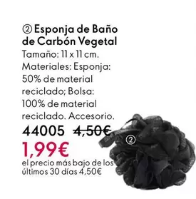 Oferta de Esponja De Baño De Carbon Vegetal por 1,99€ en Oriflame