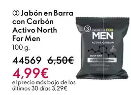 Oferta de Active - Jabón En Barra Con Carbon Activo For Men por 4,99€ en Oriflame