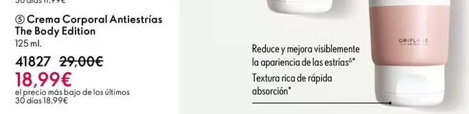 Oferta de Crema Corporal Antiestrias The Body Edition por 18,99€ en Oriflame