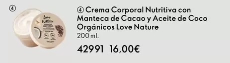 Oferta de Coco - Crema Corporal Nutritiva Con Manteca De Cacao Y Aceite De  Organicos por 42991€ en Oriflame