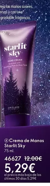 Oferta de Oriflame - Crema De Manos Starlit Sky  por 5,29€ en Oriflame