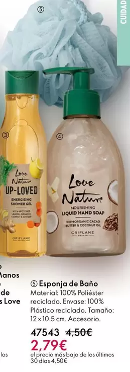 Oferta de Love Nature - Esponja De Bano por 2,79€ en Oriflame