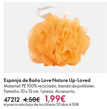 Oferta de Love Nature - Esponja De Baño Up-Loved por 1,99€ en Oriflame