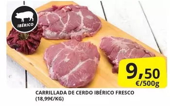 Oferta de Carrillada De Cerdo Ibérico Fresco por 9,5€ en Supermercados MAS