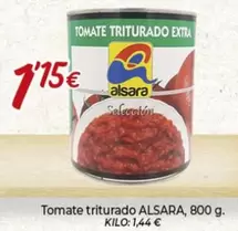 Oferta de Alsara - Tomate Triturado por 1,15€ en Alsara Supermercados