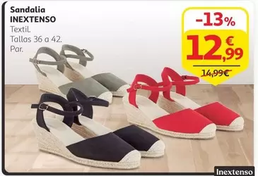 Oferta de Inextenso - Sandalia por 12,99€ en Alcampo