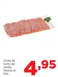 Oferta de Cinta De Lomo De Cerdo Fresca por 4,95€ en Alimerka