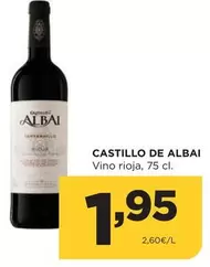 Oferta de Castillo de Albai - Vino Rioja por 1,95€ en Alimerka