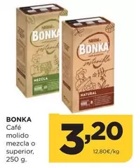 Oferta de Bonka - Cafe Molido Mezcla O Superior por 3,2€ en Alimerka