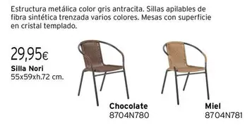 Oferta de Antracita - Silla Nori por 29,95€ en Cadena88