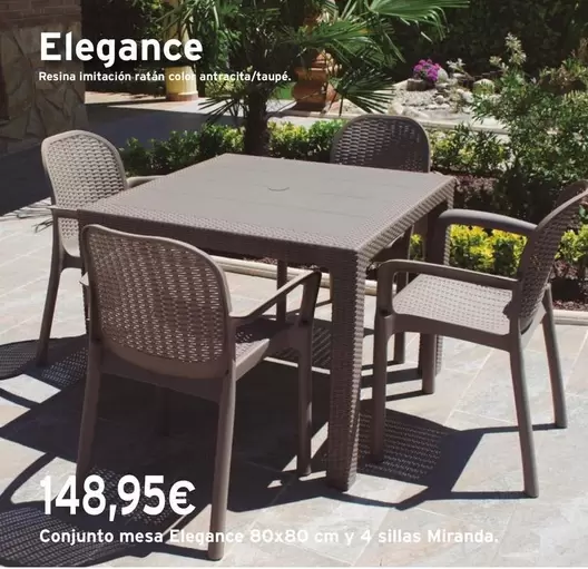 Oferta de Elegance - Conjunto Mesa Fillegance por 448,95€ en Cadena88