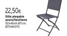 Oferta de Silla Plegable Acero/textilene por 22,5€ en Cadena88