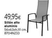 Oferta de Sillón Alto Aluminio por 49,95€ en Cadena88