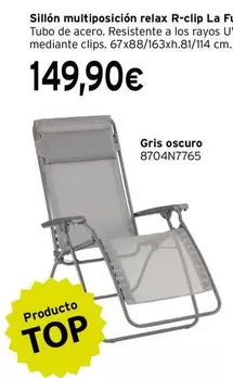 Oferta de Relax - Sillón multiposición relax R-Clip La Fiel por 149,9€ en Cadena88