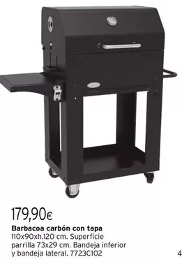 Oferta de Barbacoa Carbón Con Tapa por 179,9€ en Cadena88