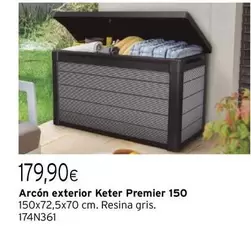 Oferta de Keter - Arcón Exterior Keter Premier 150 por 179,9€ en Cadena88