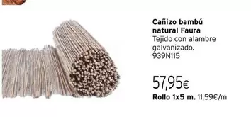 Oferta de Canizo Bambú Natural por 57,95€ en Cadena88