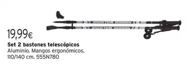 Oferta de Set 2 Bastones Telescópicos por 19,99€ en Cadena88