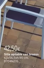 Oferta de Silla Apilable Con Brazos por 42,5€ en Cadena88