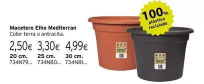 Oferta de Terra - Macetero Elho Mediterran por 3,3€ en Cadena88