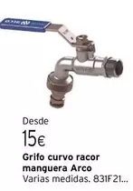 Oferta de Grifo Curvo Racor Manguera Arco por 15€ en Cadena88