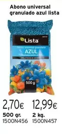 Oferta de Lista - Abono Universal Granulado Azul por 12,99€ en Cadena88