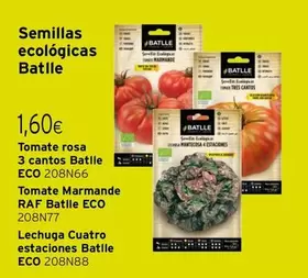 Oferta de Eco - Tomate Rosa 3 Cantos Batlle por 1,6€ en Cadena88