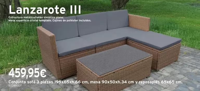 Oferta de Cristal - Lanzarote Iii por 459,95€ en Cadena88