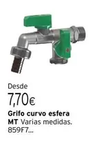 Oferta de Grifo Curvo Esfera por 7,7€ en Cadena88