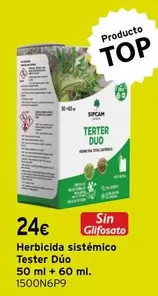 Oferta de Herbicida Sistemico Tester Duo + 60 Ml. por 24€ en Cadena88