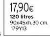 Oferta de 120 Litros por 17,9€ en Cadena88