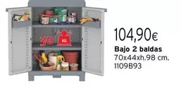 Oferta de Bajo 2 Baldas por 104,9€ en Cadena88