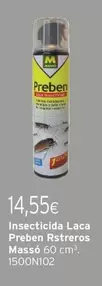 Oferta de Massó - Insecticida Laca Preben Rstreros por 14,55€ en Cadena88