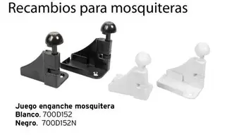 Oferta de Blanco - Juego Enganche Mosquitera . en Cadena88